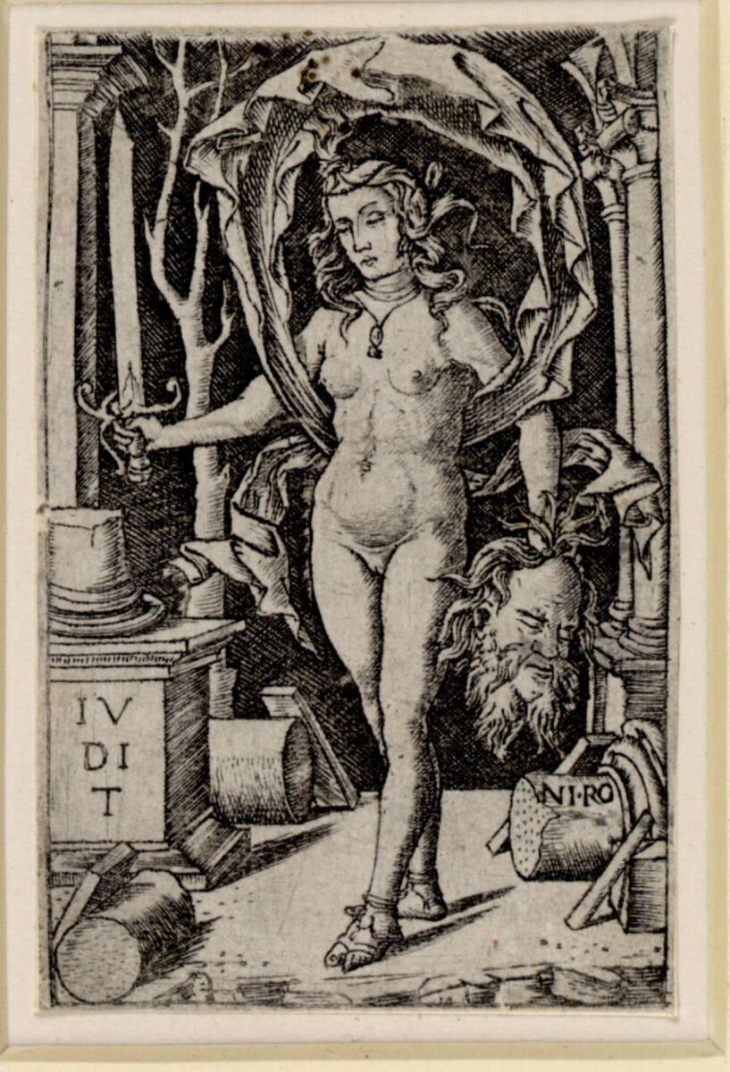 Nicoletto da Modena, Judith mit dem Kopf des Holofernes, Inv. Nr.: DG1952/413