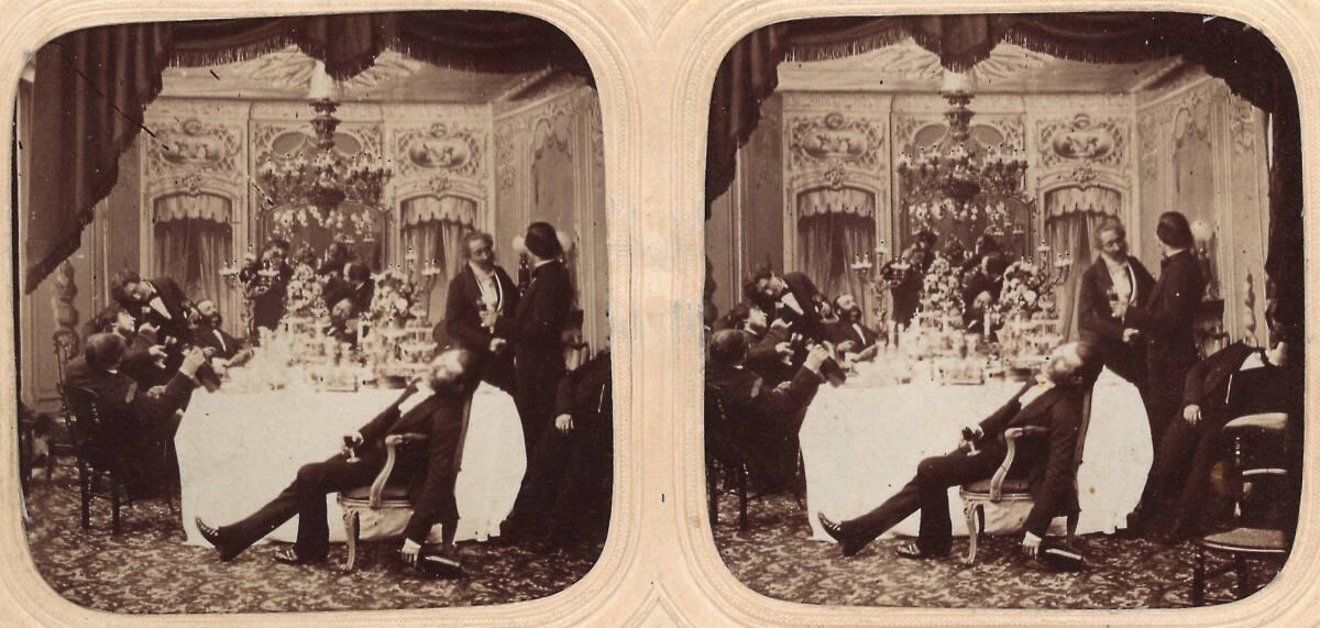 Claude Maines Augustin Marion(A. Marion, Son & Co.), Trinkfreudige Männergesellschaft im Separé…