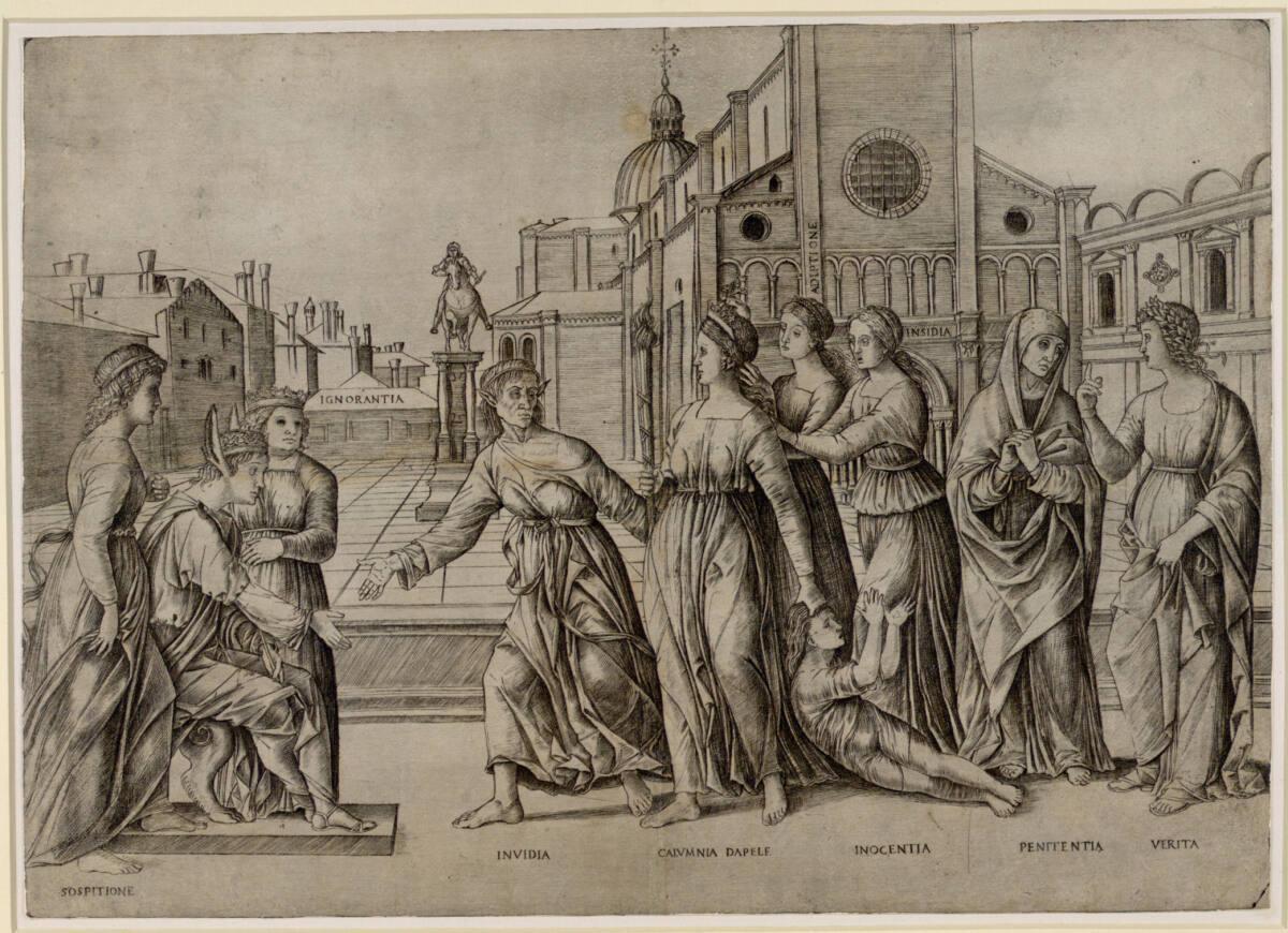 Girolamo Mocetto, Die Verleumdung des Apelles, Inv. Nr.: DG1954/39