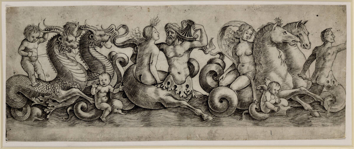 Fries mit Tritonen und Nymphen, Girolamo Mocetto