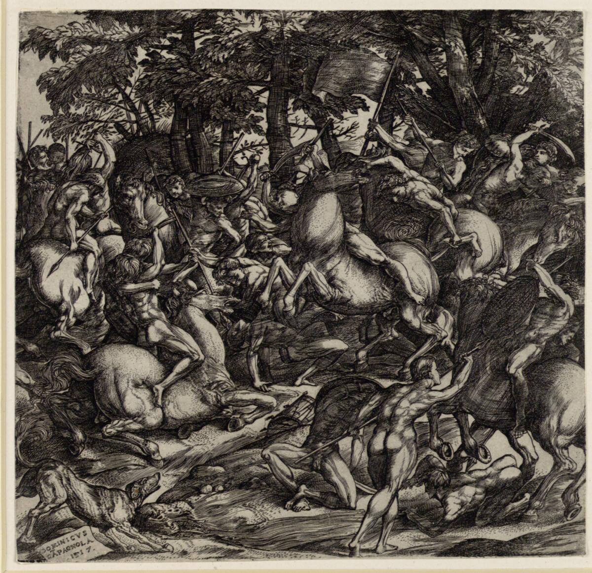 Domenico Campagnola, Kampf nackter Männer, Inv. Nr.: DG1954/169