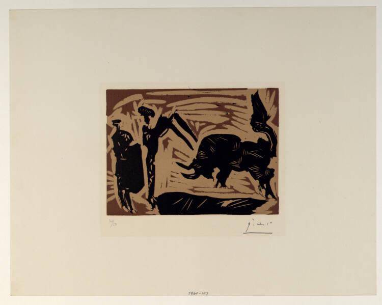 Pablo Picasso, Stierkampf, Inv. Nr.: DG1960/103