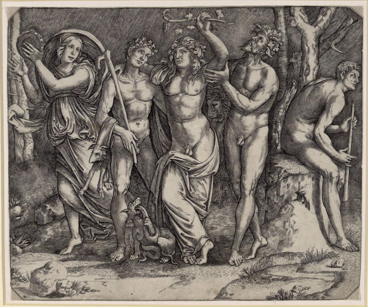 Giacomo Francia, Bacchus und seine Begleiter, Inv. Nr.: DG1958/31