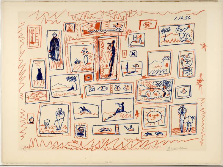 Pablo Picasso, Die Sammlung von Bildchen, Inv. Nr.: DG1957/301