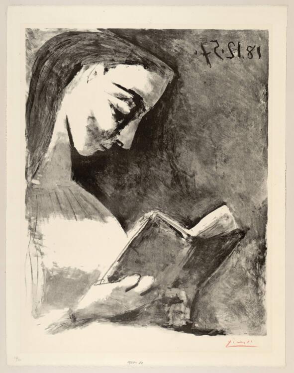 Pablo Picasso, Jacqueline lesend, Inv. Nr.: DG1958/80