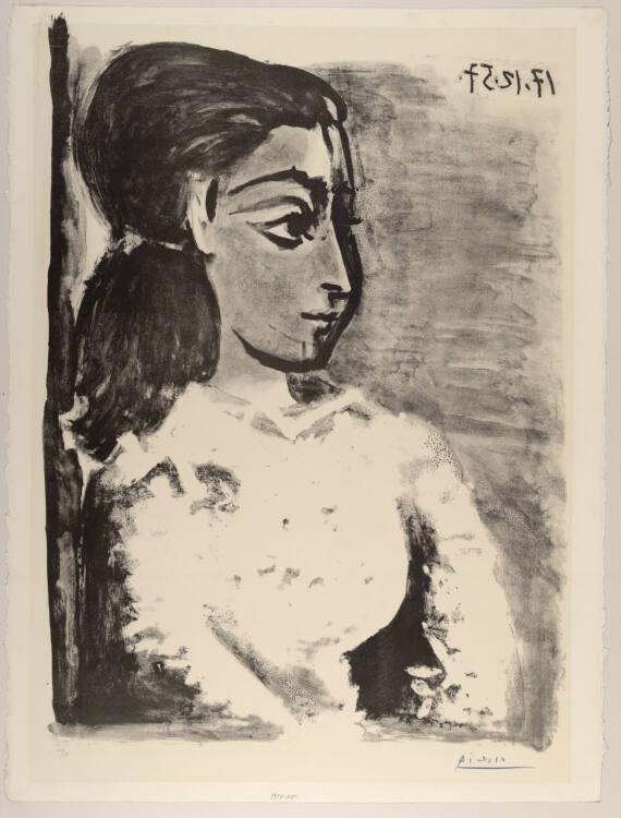 Pablo Picasso, Frau mit weißer Bluse, Inv. Nr.: DG1958/85
