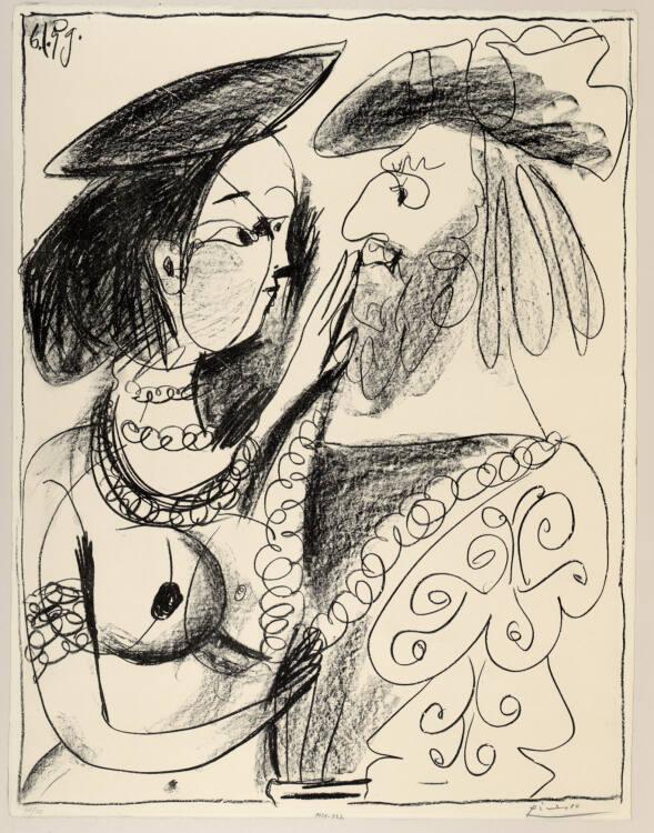 Pablo Picasso, Edelmann und Mädchen, Inv. Nr.: DG1959/232