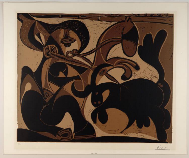Pablo Picasso, Der Lanzenstoß, Inv. Nr.: DG1960/101