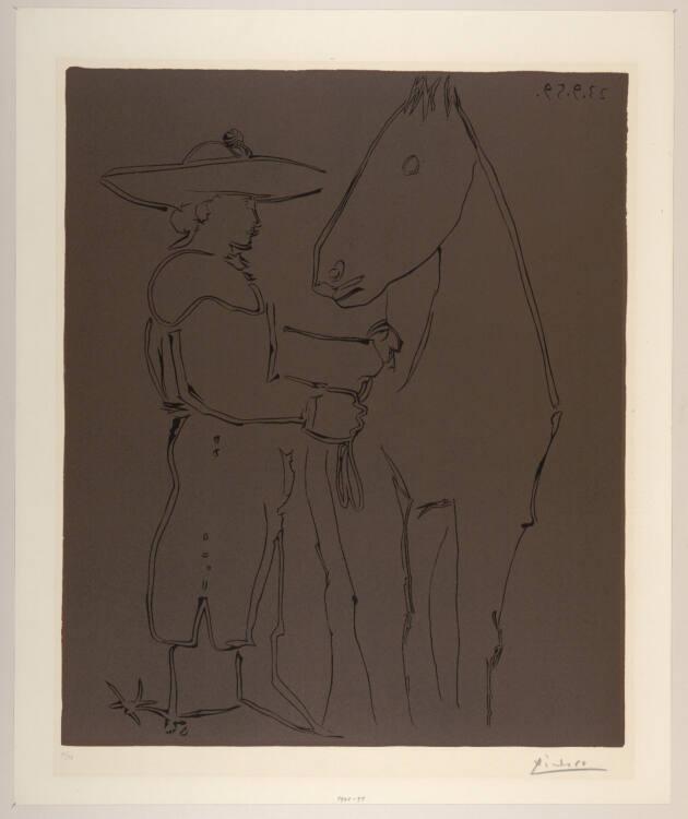 Pablo Picasso, Picador und Pferd, Inv. Nr.: DG1960/91