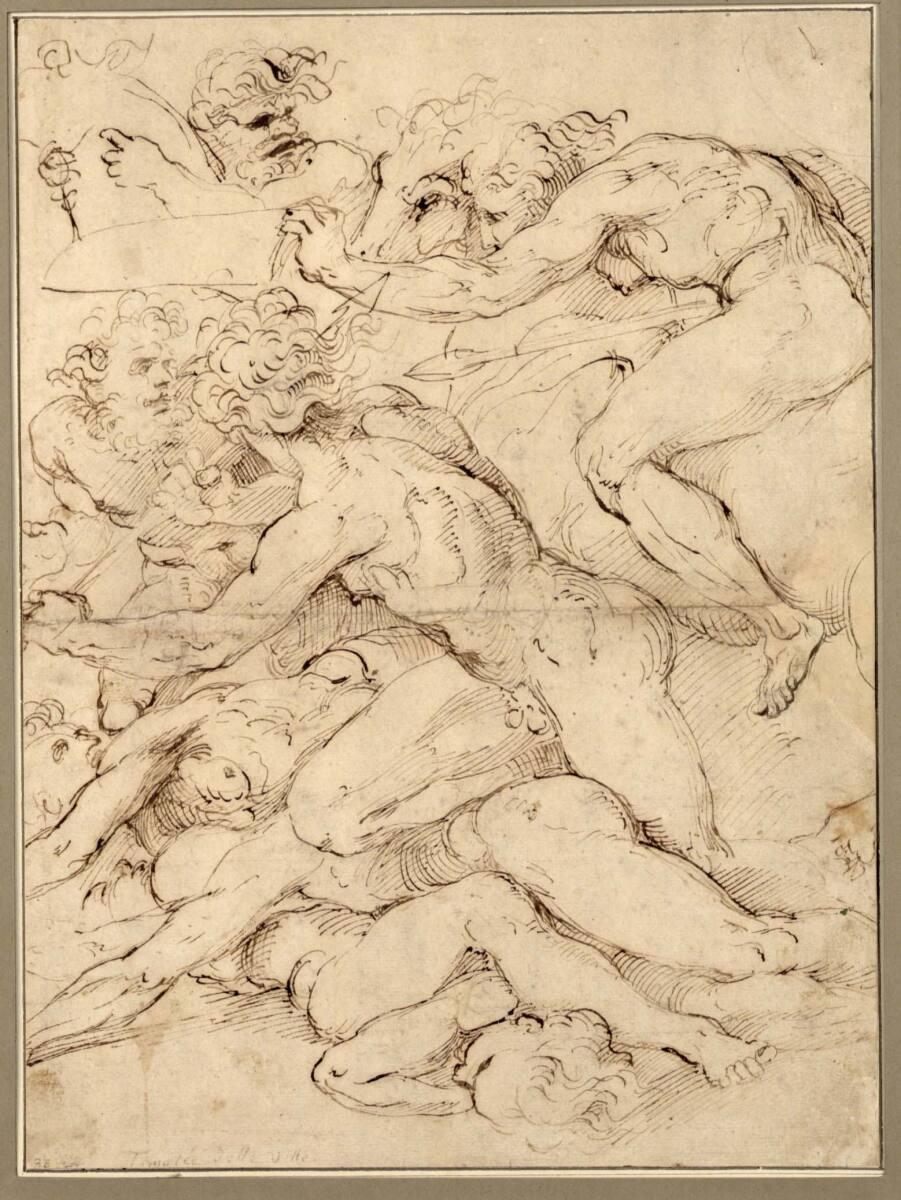 Anonym, Kämpfende Männerakte, Inv. Nr.: 226