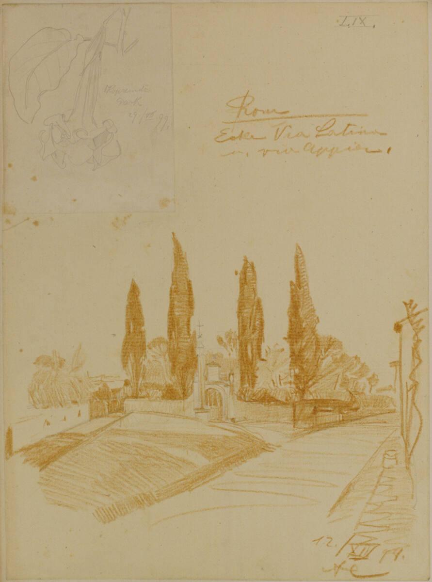 Rom, Via Latina und Via Appia, Perspektive, Inv. Nr.: AZ10759