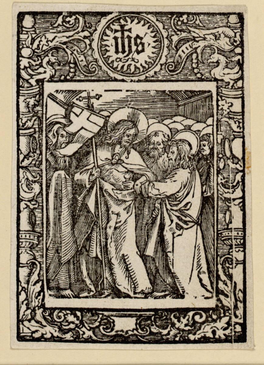 Anonym, Der ungläubige Thomas, Inv. Nr.: DG1949/552