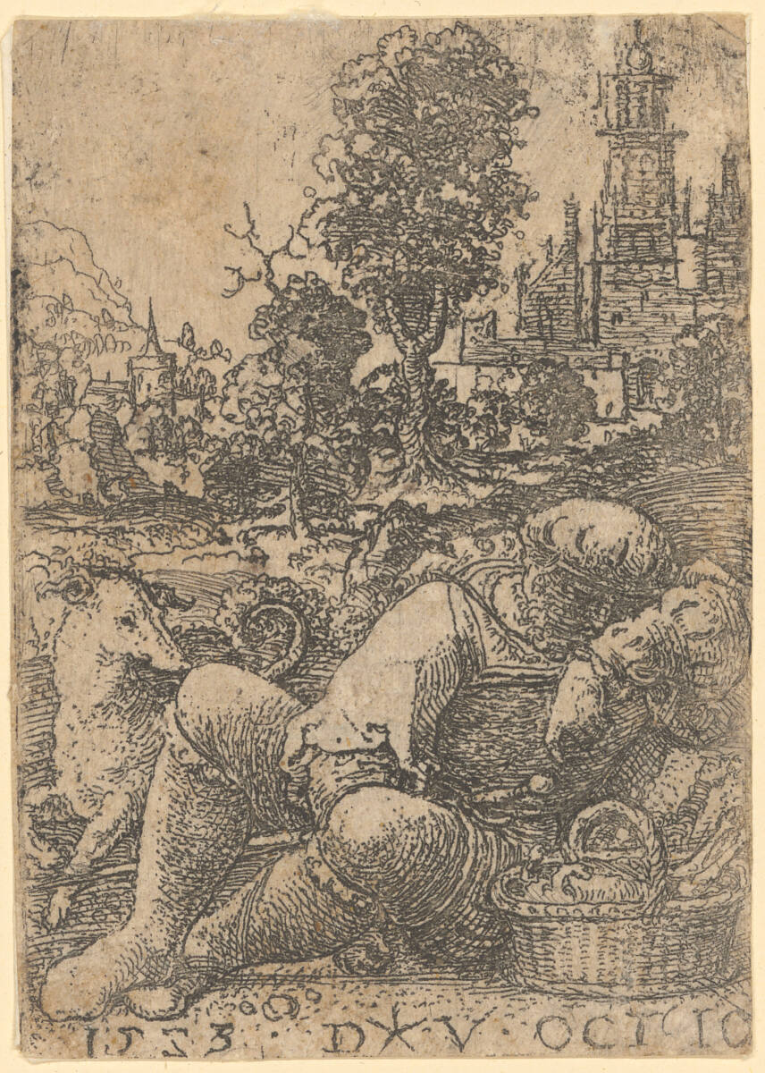 Schlafender Mann, Dirk Jakobsz. Vellert, 1523