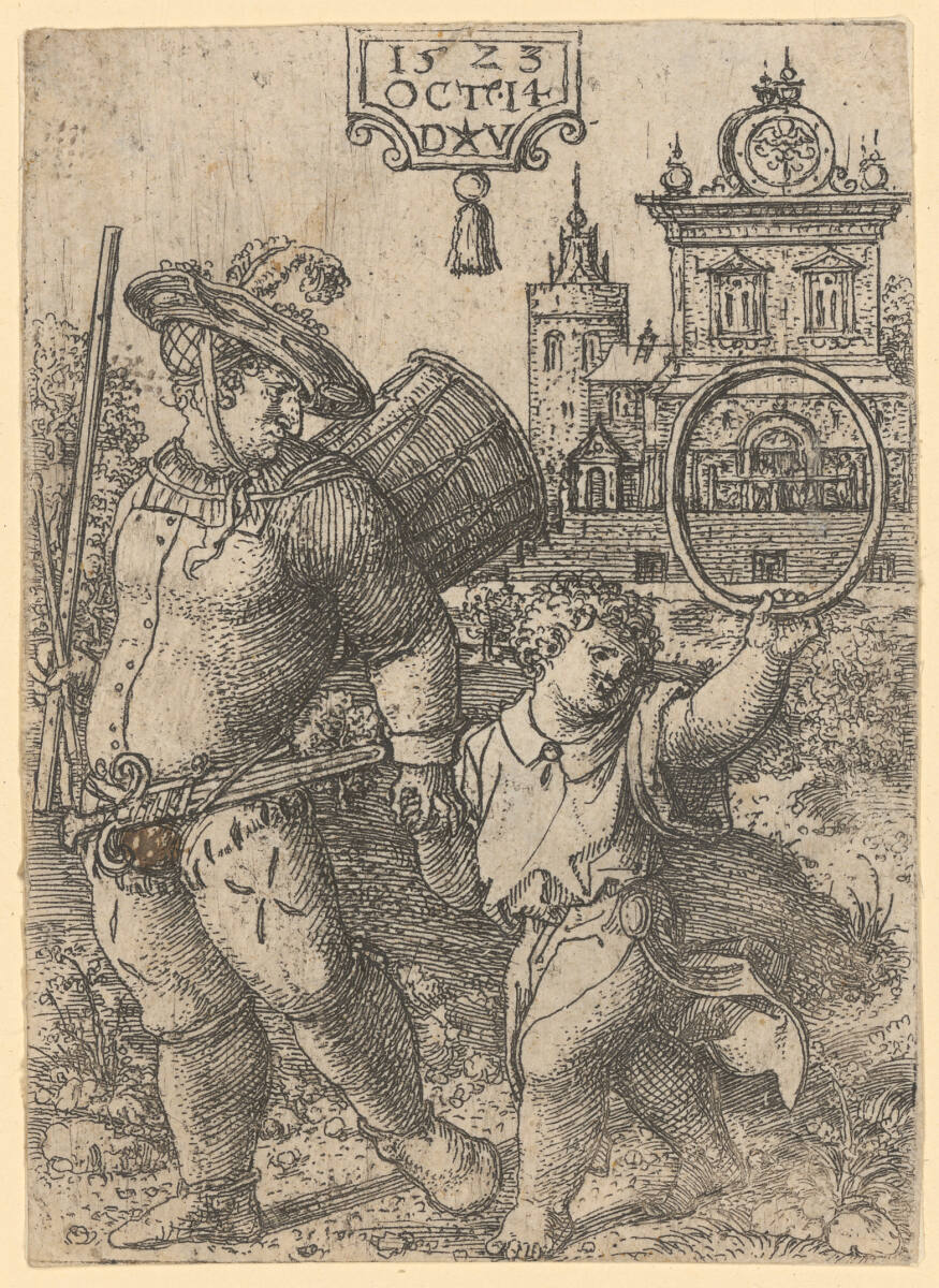 Trommler mit Knabe, Dirk Jakobsz. Vellert, 1523