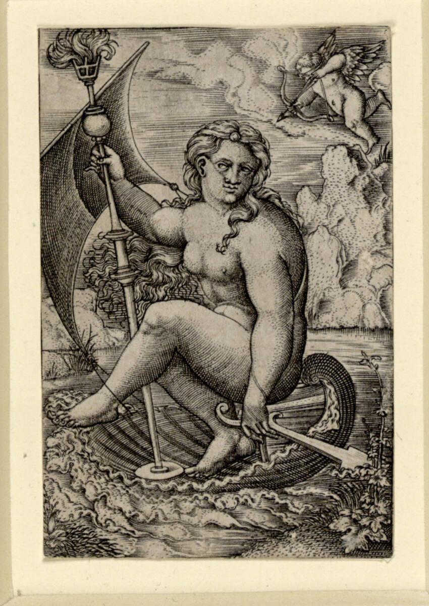 Monogrammist AC, Venus in der Muschel, Inv. Nr.: DG1949/606