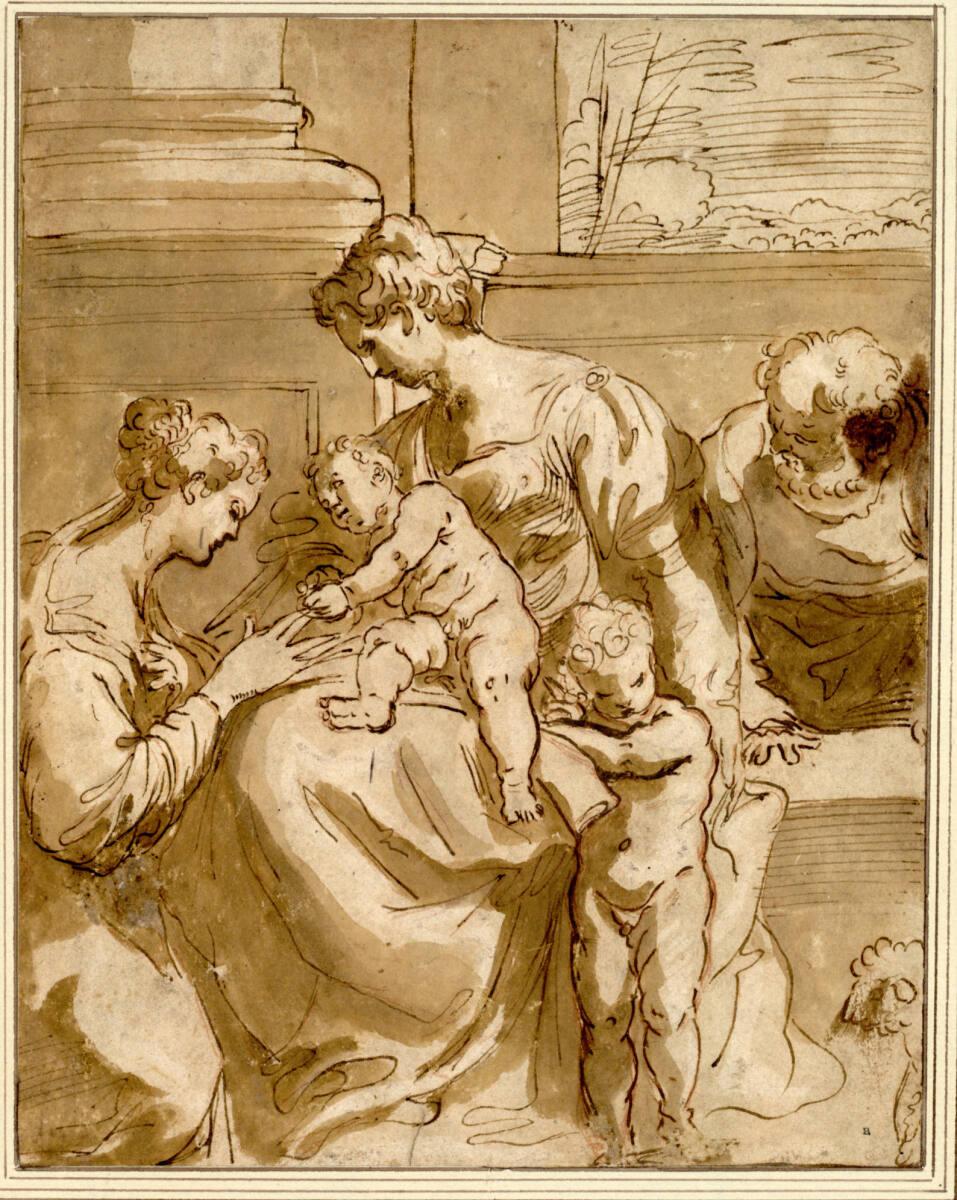 Anonym, Vermählung der heiligen Katharina, Inv. Nr.: 2730
