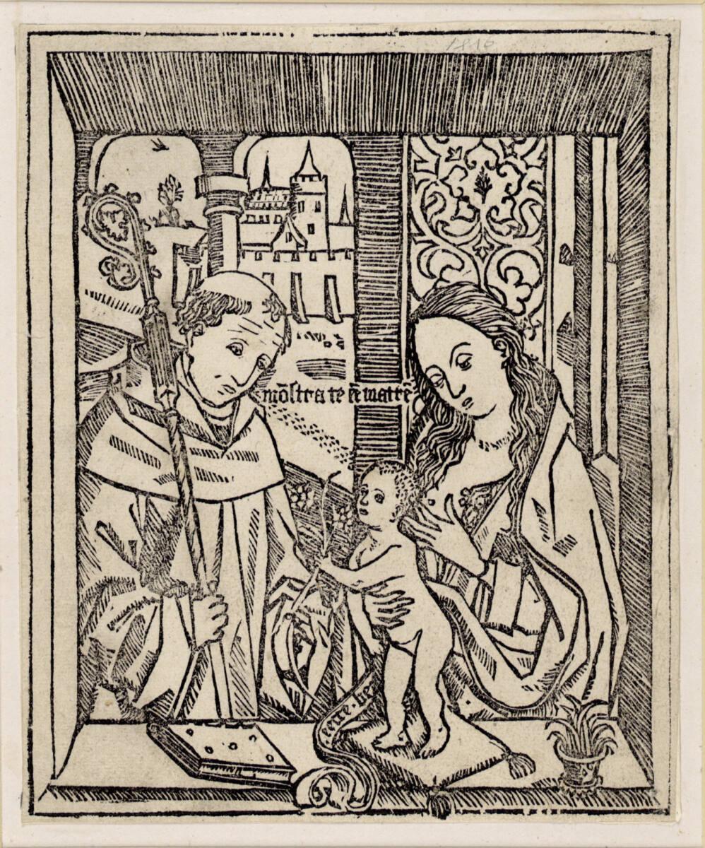 Anonym, niederländisch: Zwolle, Die Vision des heiligen Bernhard, Inv. Nr.: DG1959/219