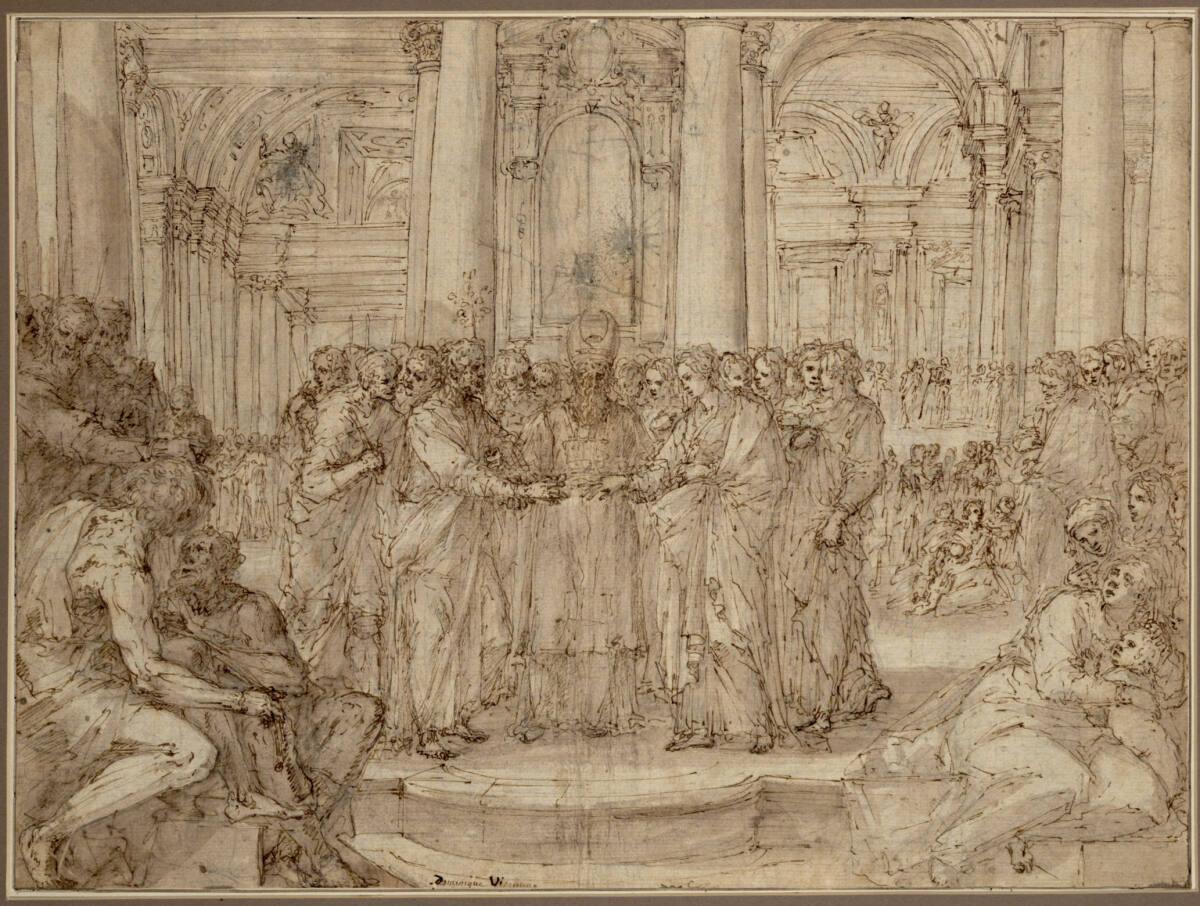 Aurelio Luini, Vermählung Mariae, Inv. Nr.: 2740