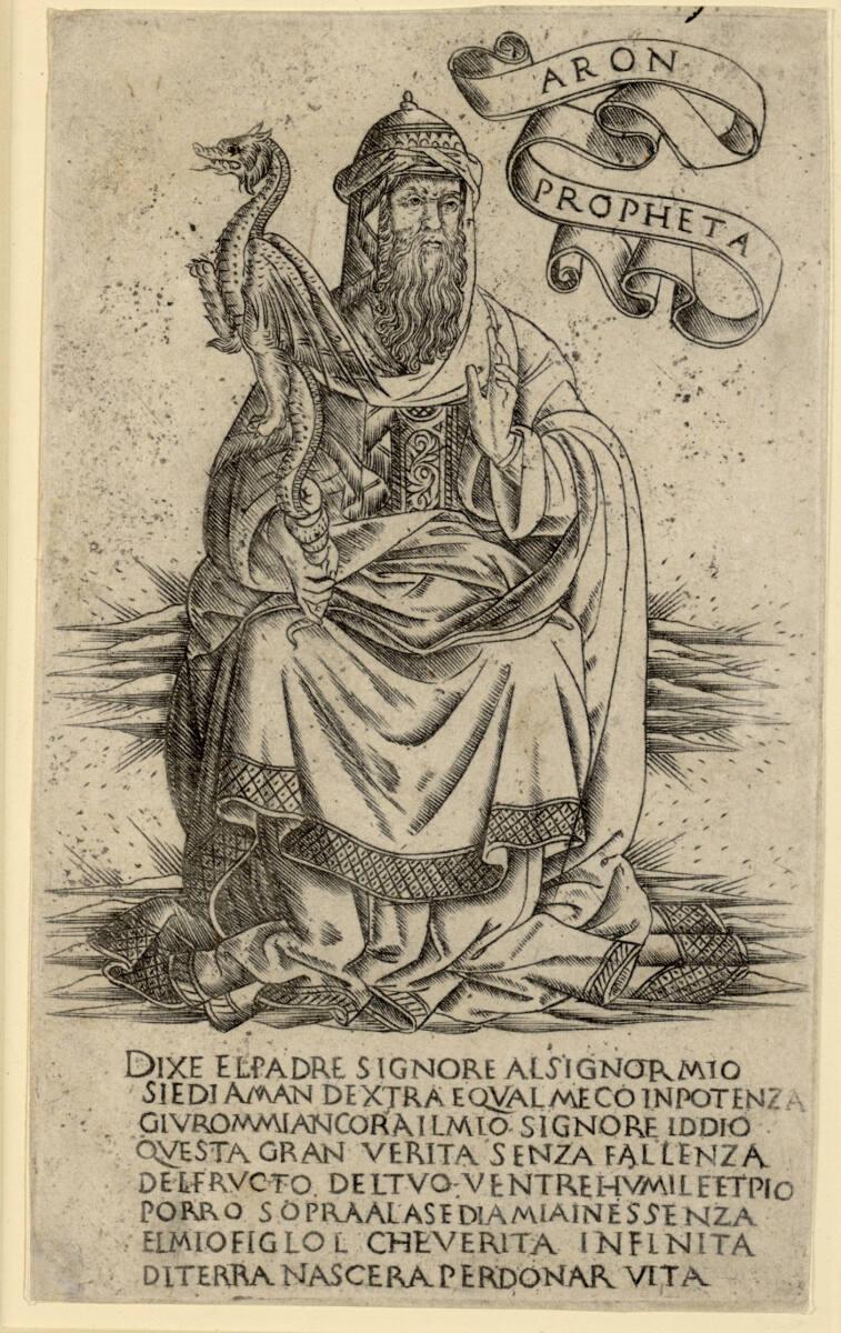 Meister der Propheten und Sibyllen, Florentinisch breite Manier um 1475/90, Aaron, Inv. Nr.: DG…