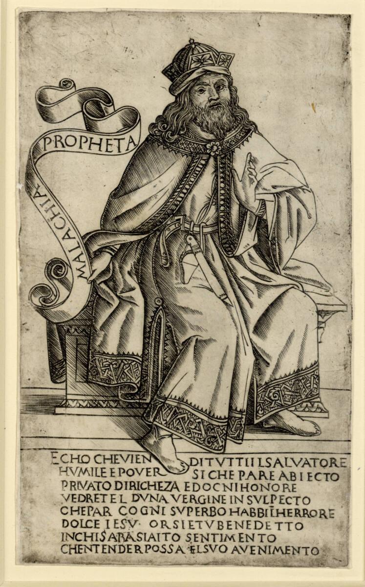 Meister der Propheten und Sibyllen, Florentinisch breite Manier um 1475/90, Malachi, Inv. Nr.: …