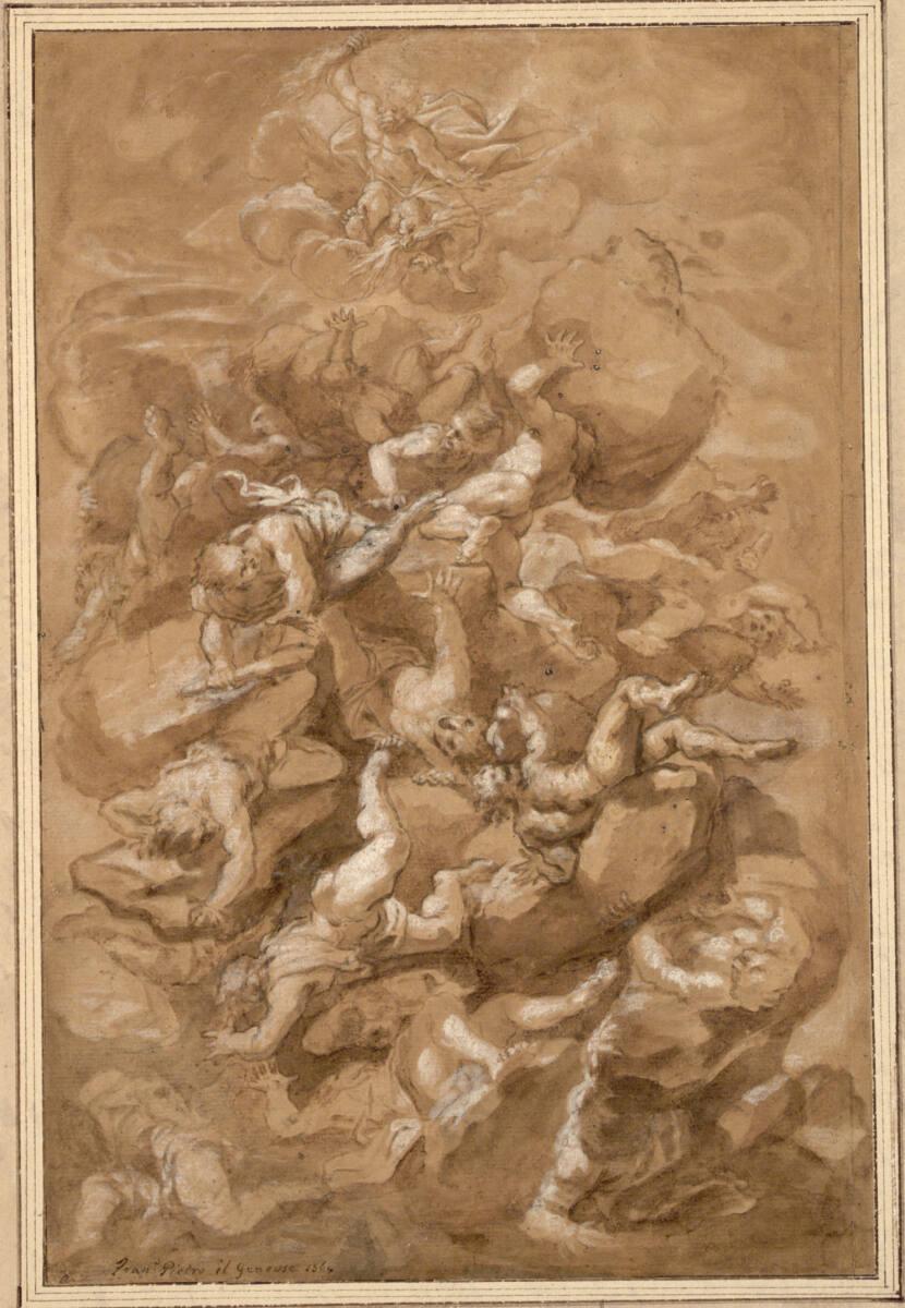 Pier Francesco Piola  GEN. IL GENOVESE, Gigantensturz, Inv. Nr.: 2767