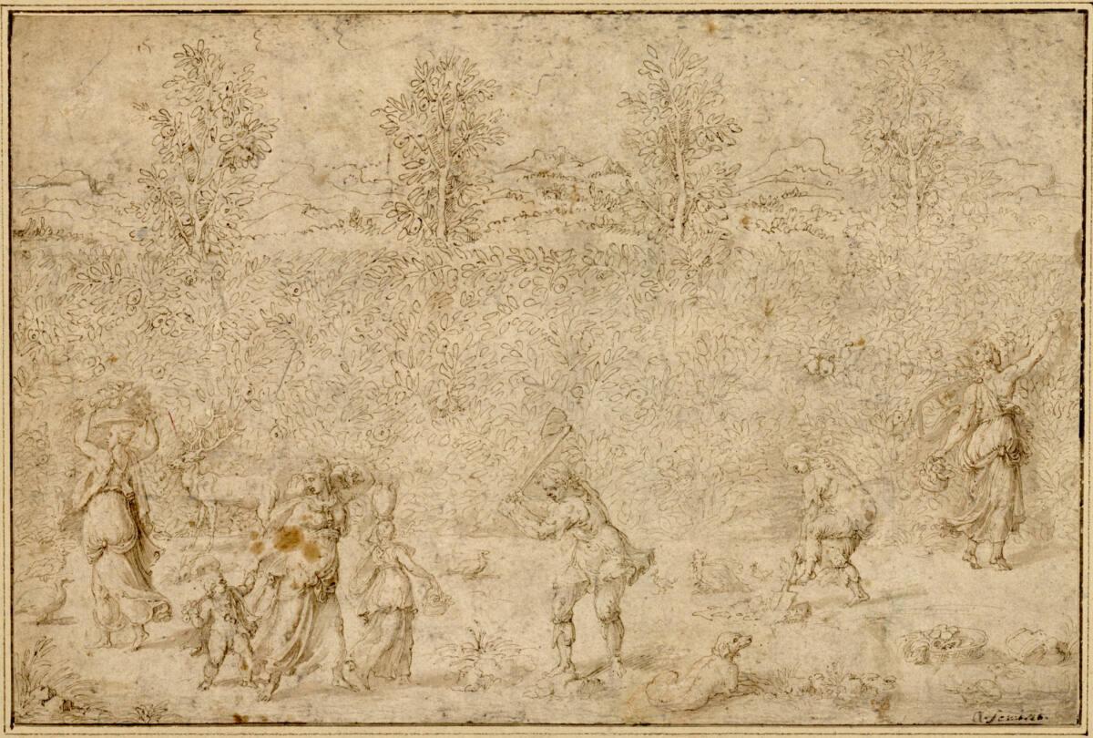 Ottavio Semino, Die Orangenernte, Inv. Nr.: 2768