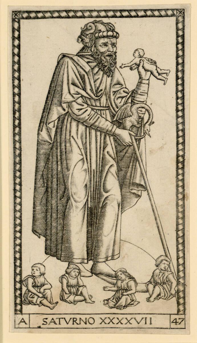 Tarocchimeister 'S' Serie, Saturn, Inv. Nr.: DG1935/925