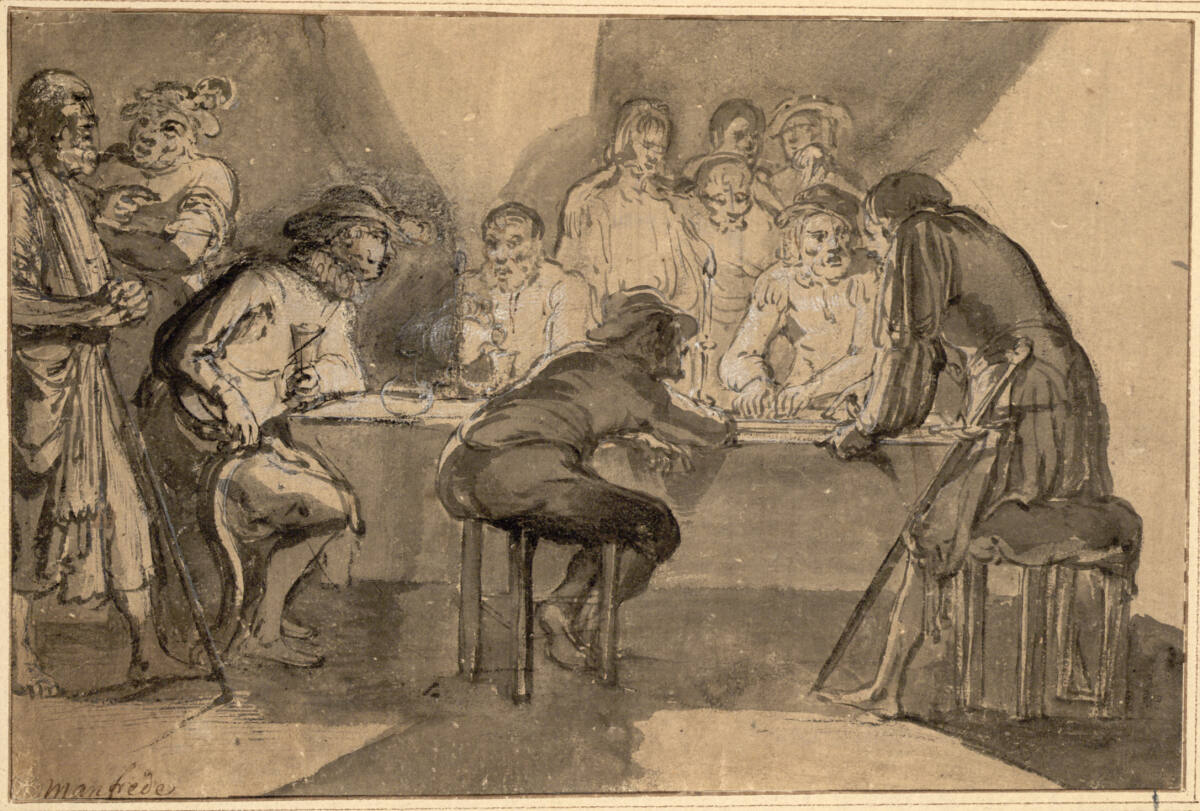 Die Verleugnung Petri, Bartolomeo Manfredi