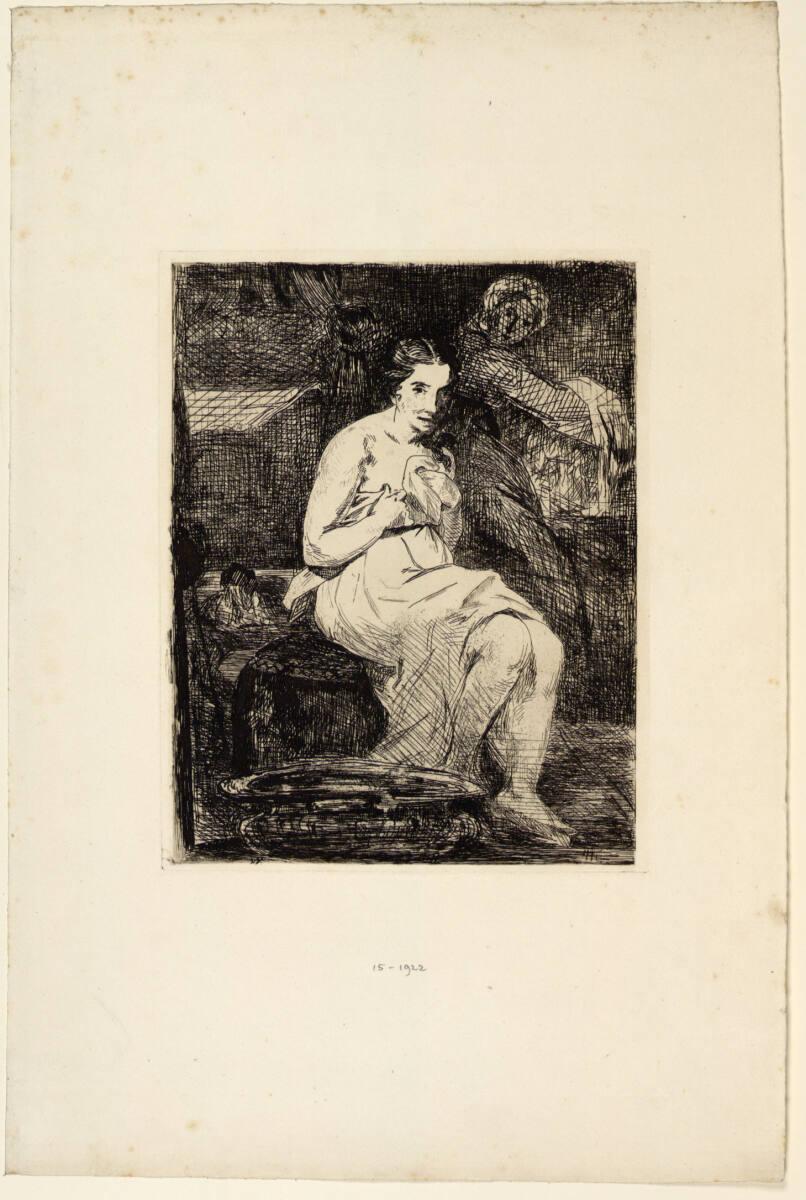 Edouard Manet, Bei der Toilette, Inv. Nr.: DG1922/15