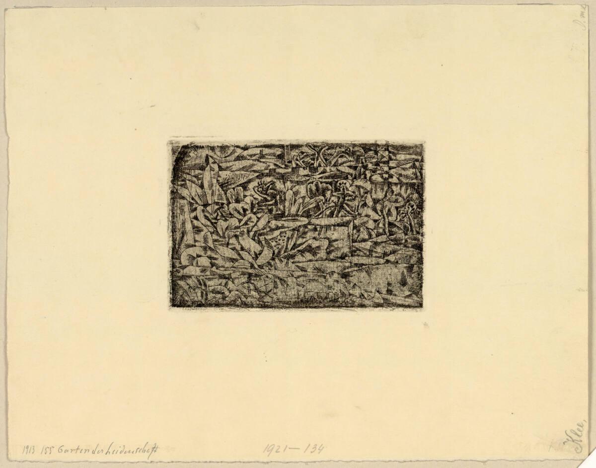 Paul Klee, Garten der Leidenschaft, Inv. Nr.: DG1921/134