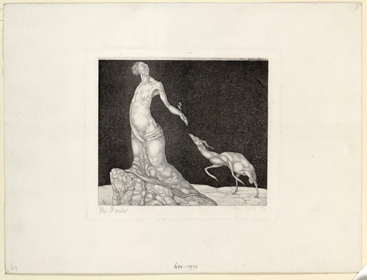 Paul Klee, Weib und Tier, Inv. Nr.: DG1924/684