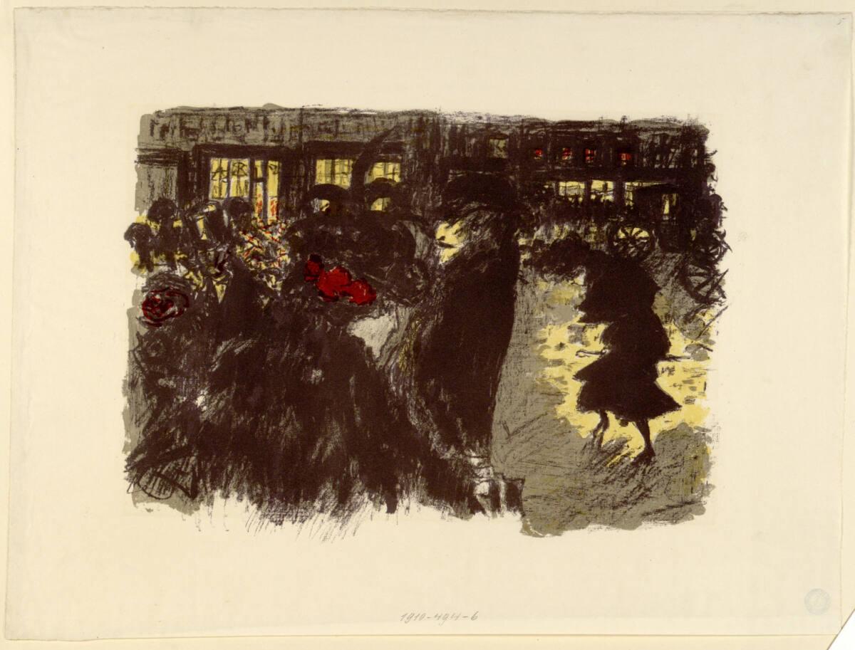 Pierre Bonnard, Platz am Abend, Inv. Nr.: DG1910/494/6