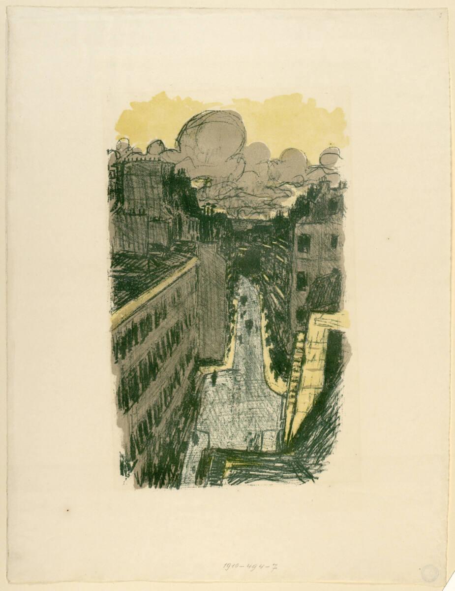 Pierre Bonnard, Straße von oben gesehen, Inv. Nr.: DG1910/494/7