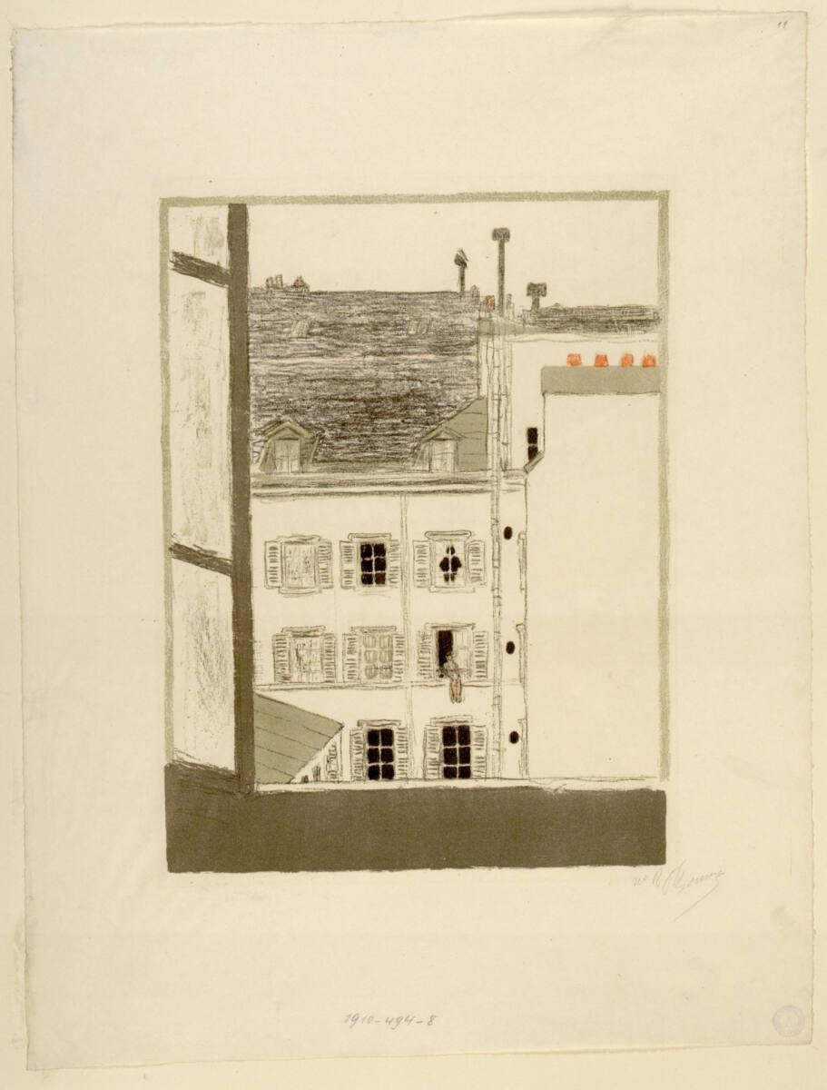 Pierre Bonnard, Haus im Hof, Inv. Nr.: DG1910/494/8