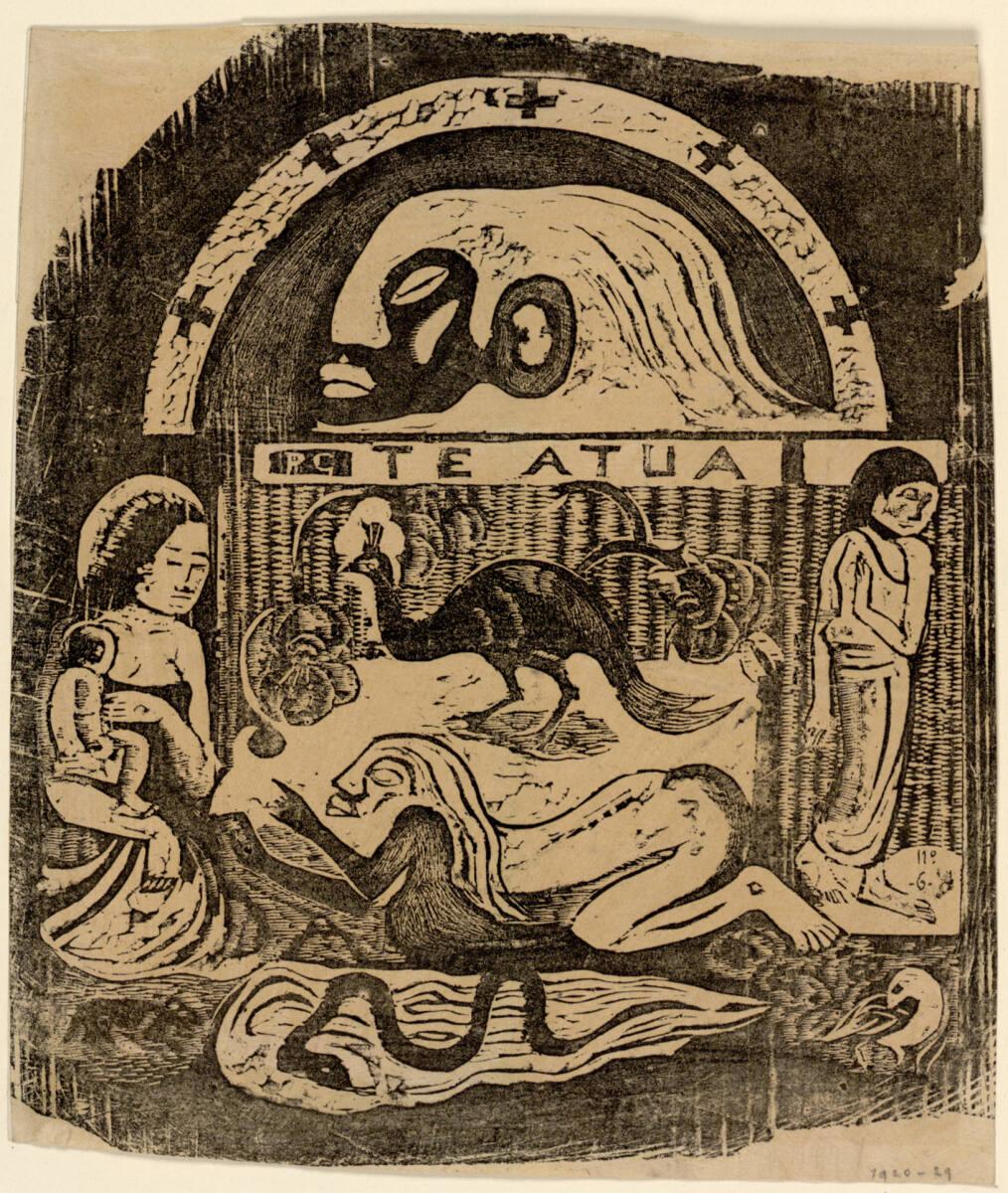 Te Atua; Les Dieux, Paul Gauguin, 1898–1899