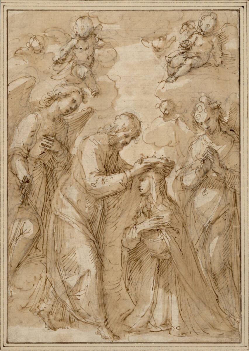 Guglielmo Caccia GEN. IL MONCALVO, Krönung der heiligen Katharina von Siena, Inv. Nr.: 2787