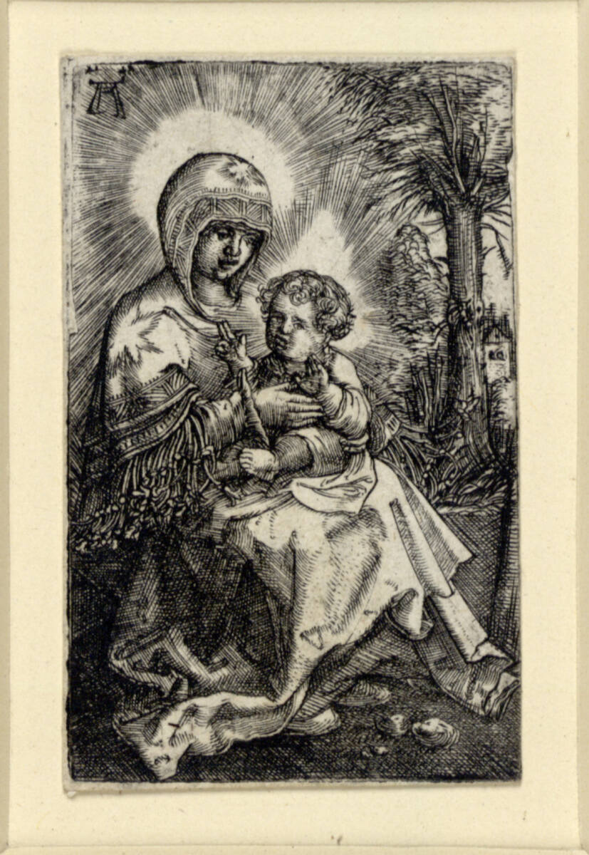 Die "Schöne Maria von Regensburg" in einer Landschaft sitzend, Albrecht Altdorfer
