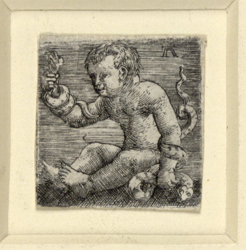Der junge Herkules tötet die Schlange, Albrecht Altdorfer