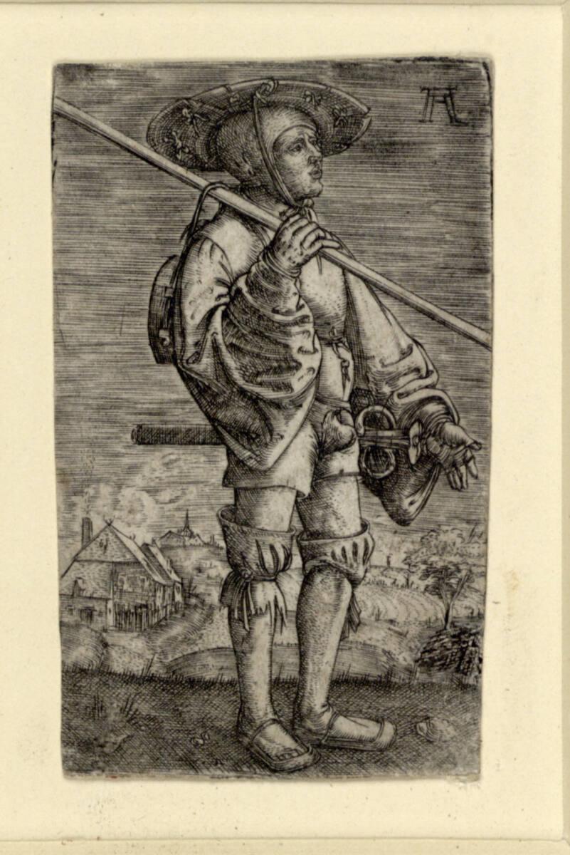 Albrecht Altdorfer, Soldat mit Lanze, Inv. Nr.: DG1926/1732