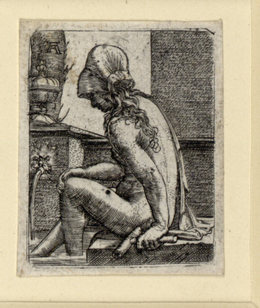 Sitzende Frau, ihre Füße badend, Albrecht Altdorfer