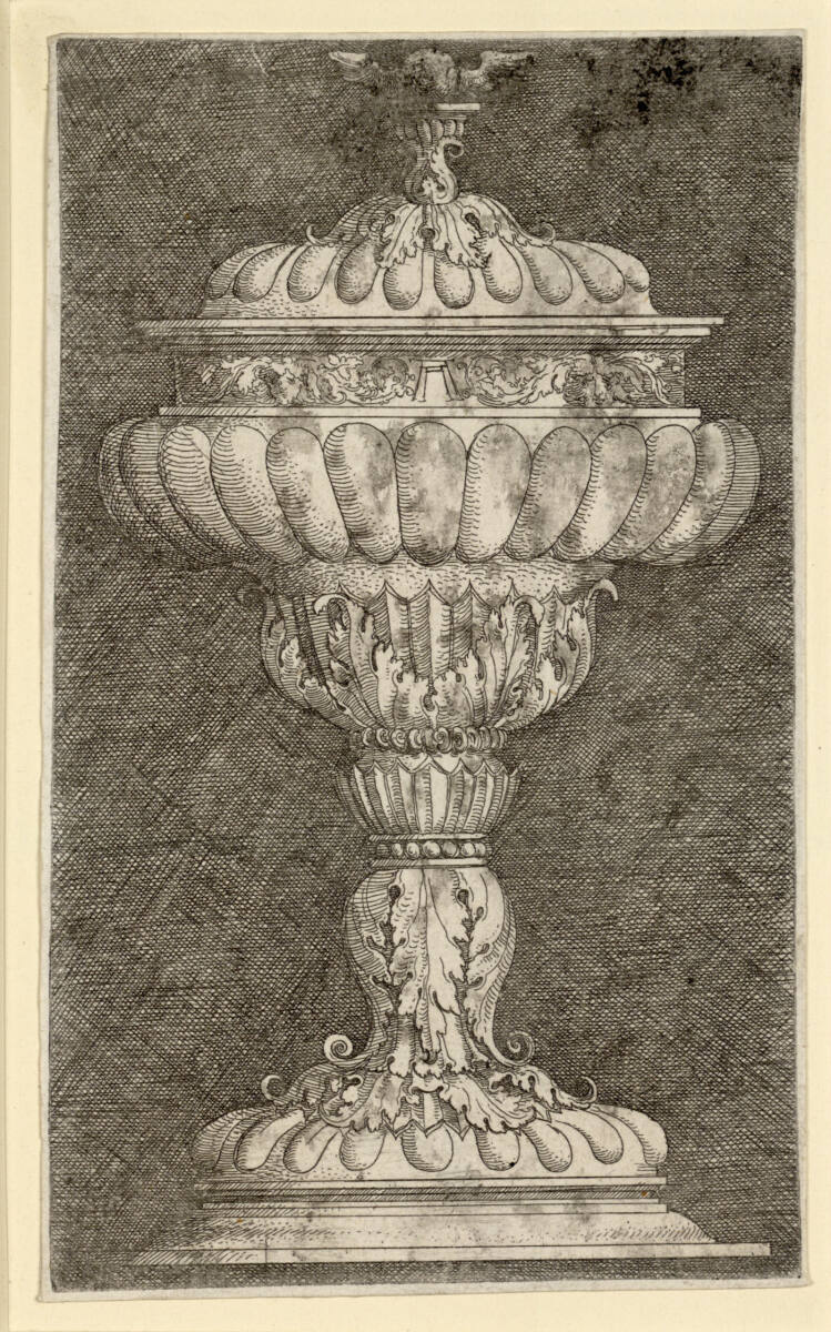 Deckelpokal mit geflügelter Kugel an der Spitze, Albrecht Altdorfer