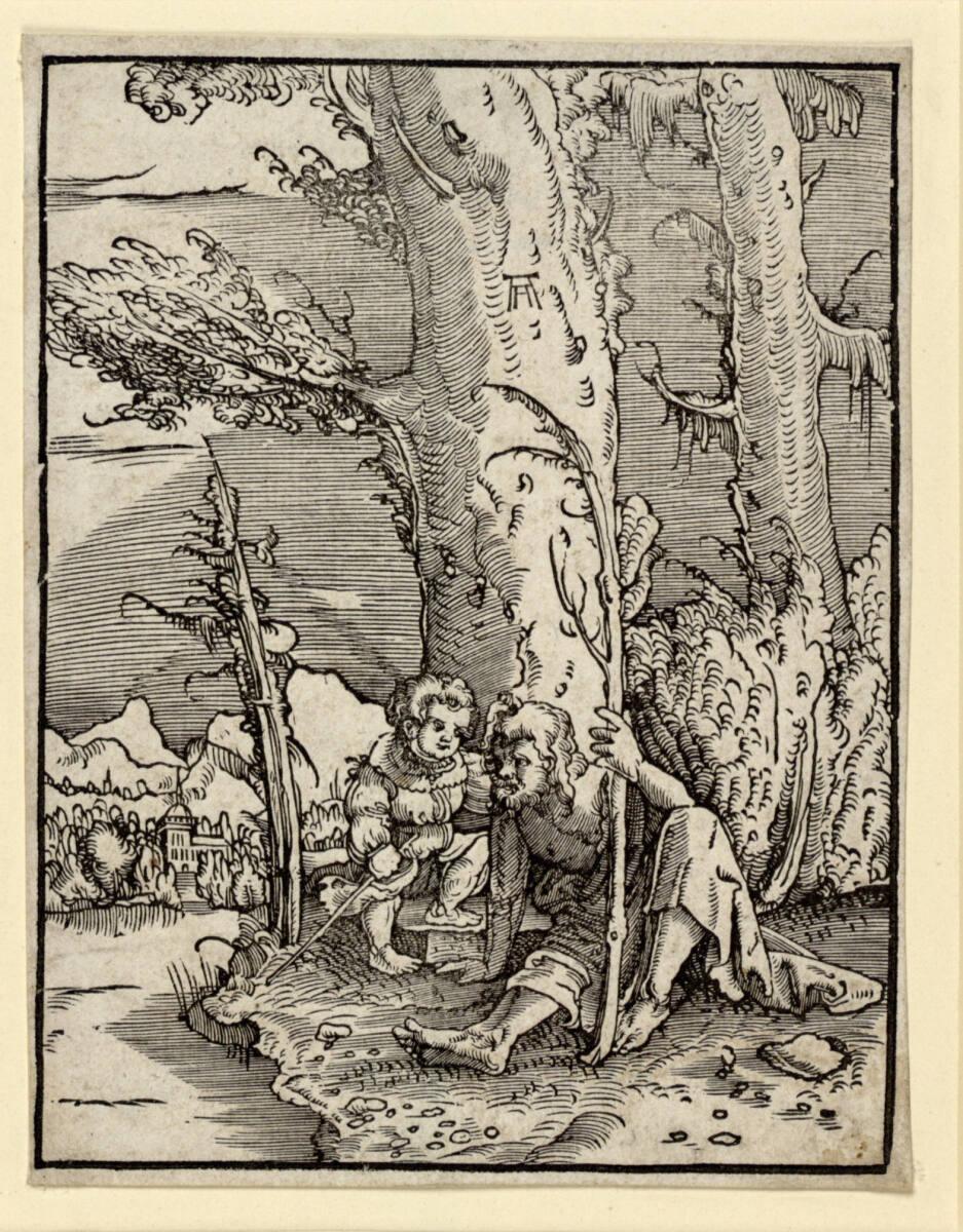 Albrecht Altdorfer, Christophorus am Ufer sitzend, Inv. Nr.: DG1926/1850