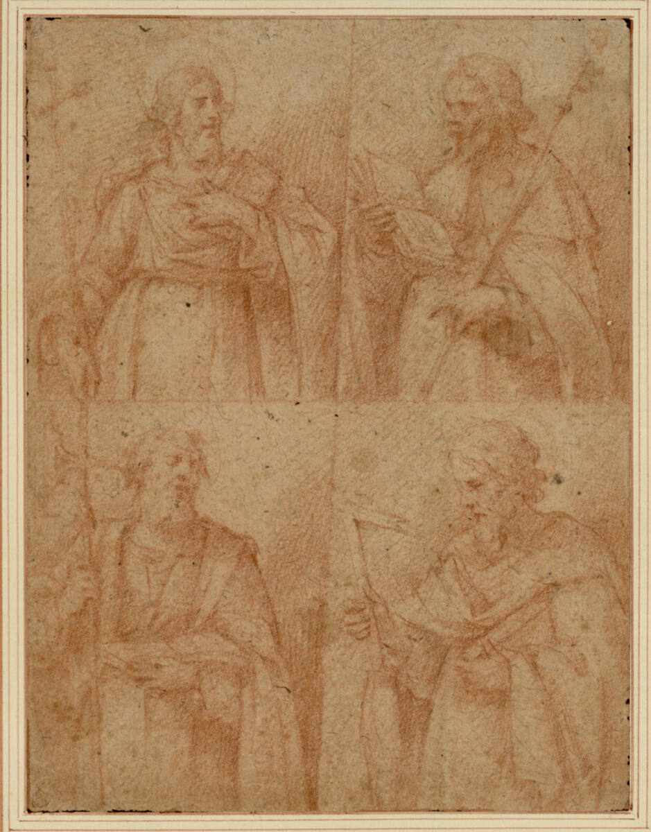 Die Apostel Philippus, Jakobus d. J., Matthäus und Thaddäus, Lombardisch, 17th century