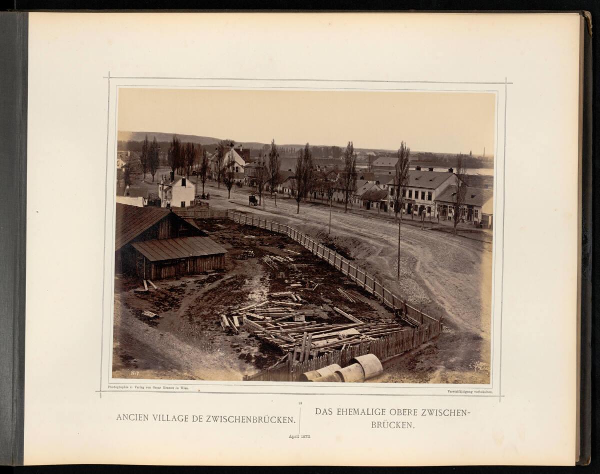 Oskar Kramer, Das ehemalige obere Zwischenbrücken April 1873, Inv. Nr.: Foto2002/157/18