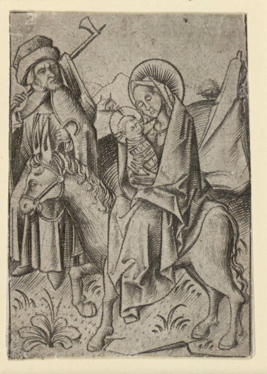 Israhel van Meckenem, Die Flucht nach Ägypten, Inv. Nr.: DG1926/956