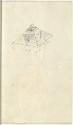 Visitenkarte von A. K. Small, The Chicago Tribune, mit handschriftlichen Notizen und Skizze Rat…