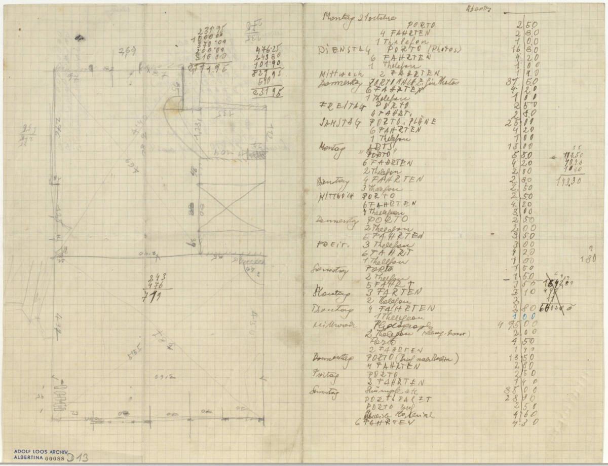 Unbekannt, Aufnahmeskizze, Inv. Nr.: ALA88