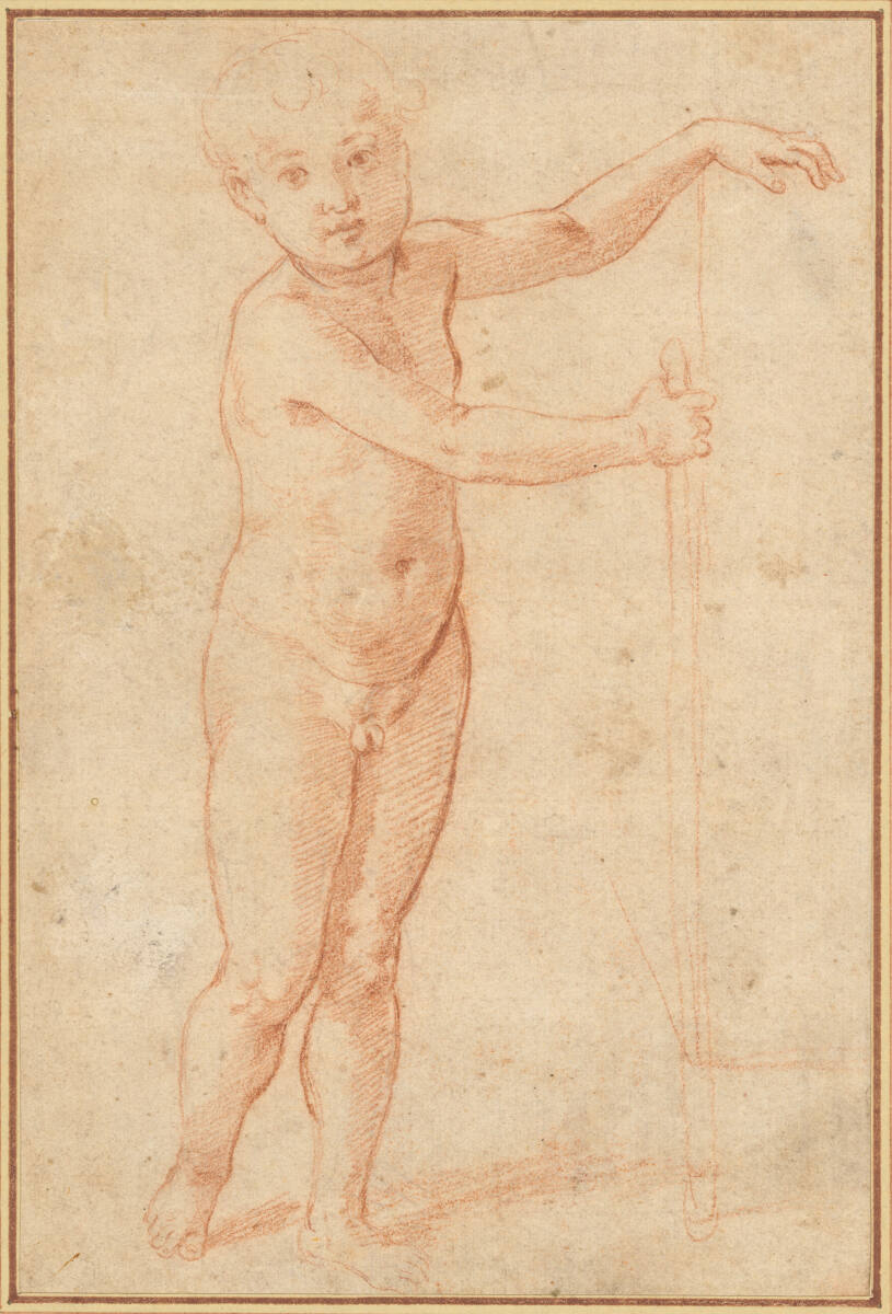 Aktstudie eines Knaben, Raphael
