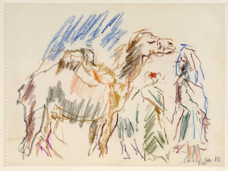 Oskar Kokoschka, Kamel und zwei Araber, Inv. Nr.: 44410/20