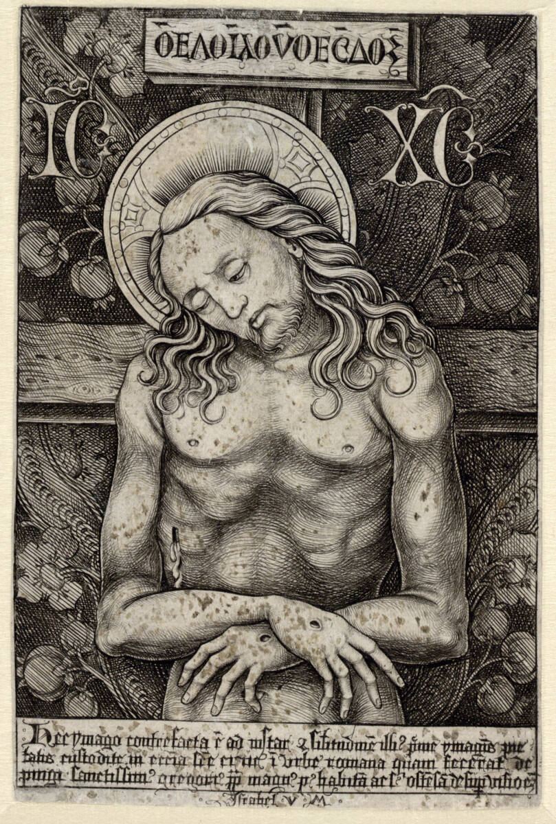 Der Schmerzensmann (Gregorbild), Israhel van Meckenem